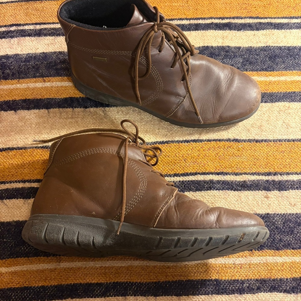 Cotswold Brown Leather Waterproof Ankle Boots Lace Up Casual Outdoor Womens‎